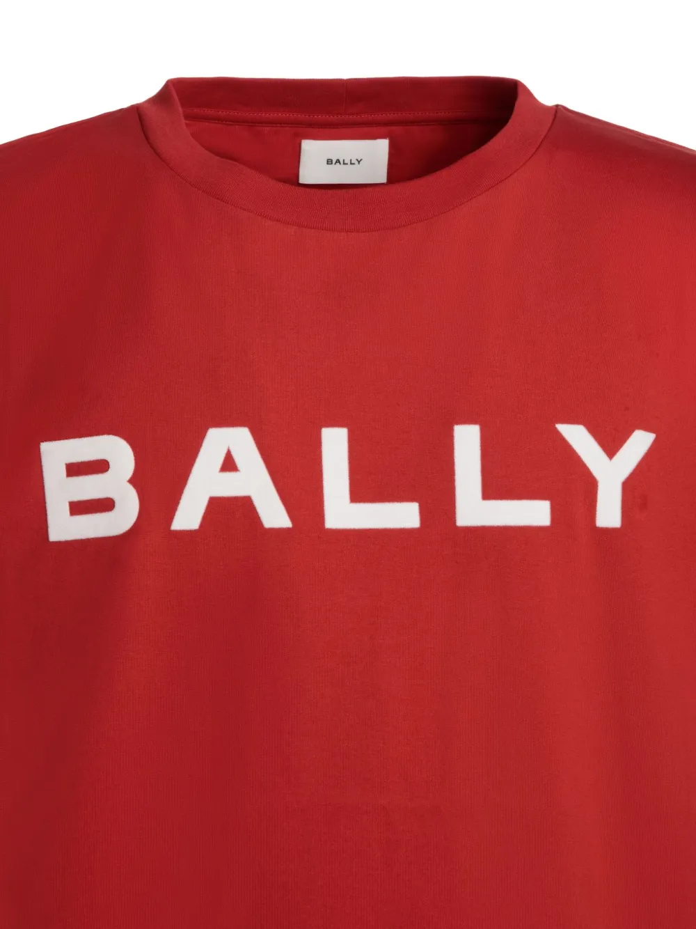 Bally Katoenen T-shirt met logoprint Rood