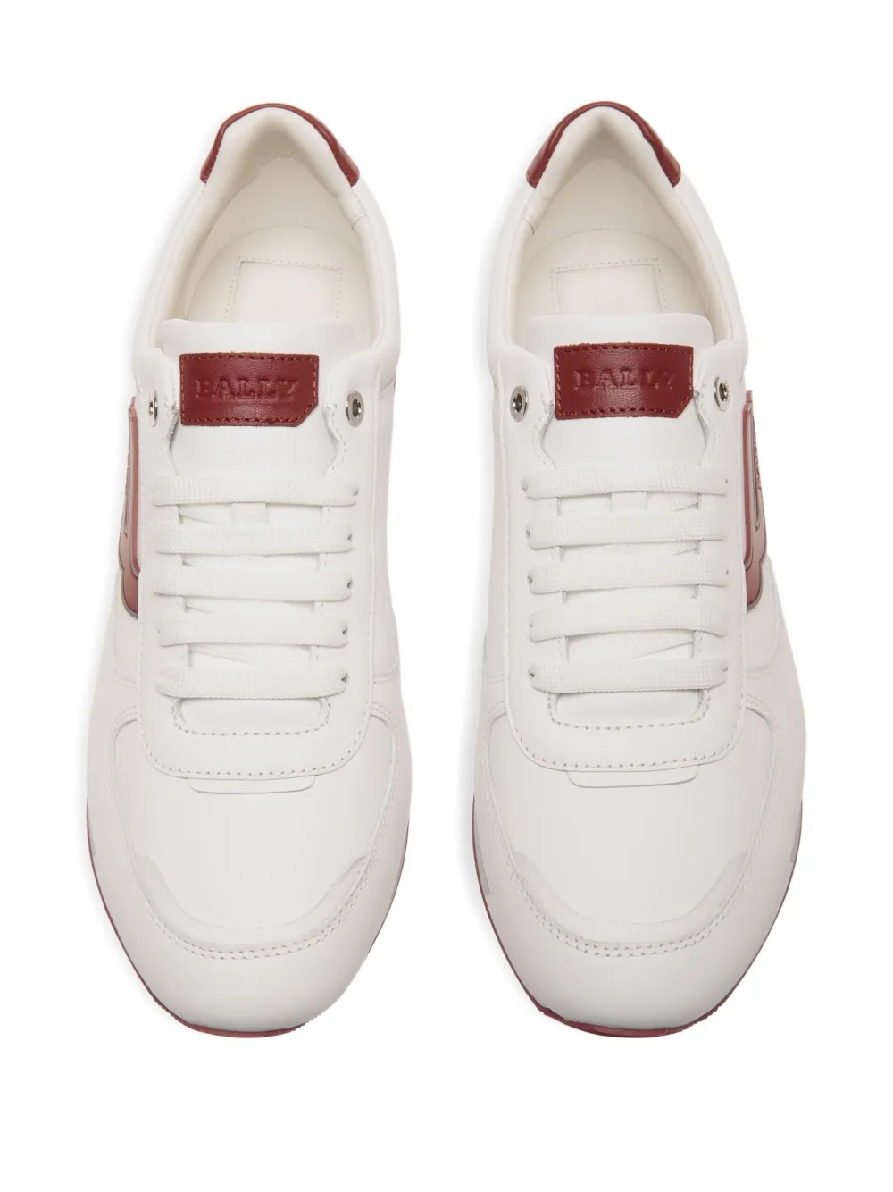 Bally leather logo sneakers White