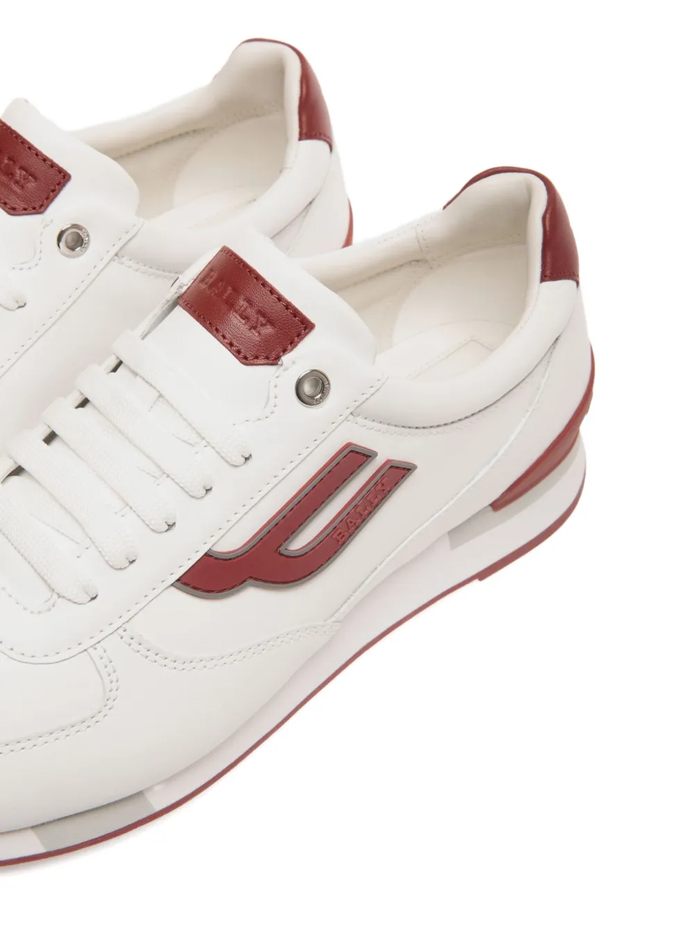 Bally leather logo sneakers White