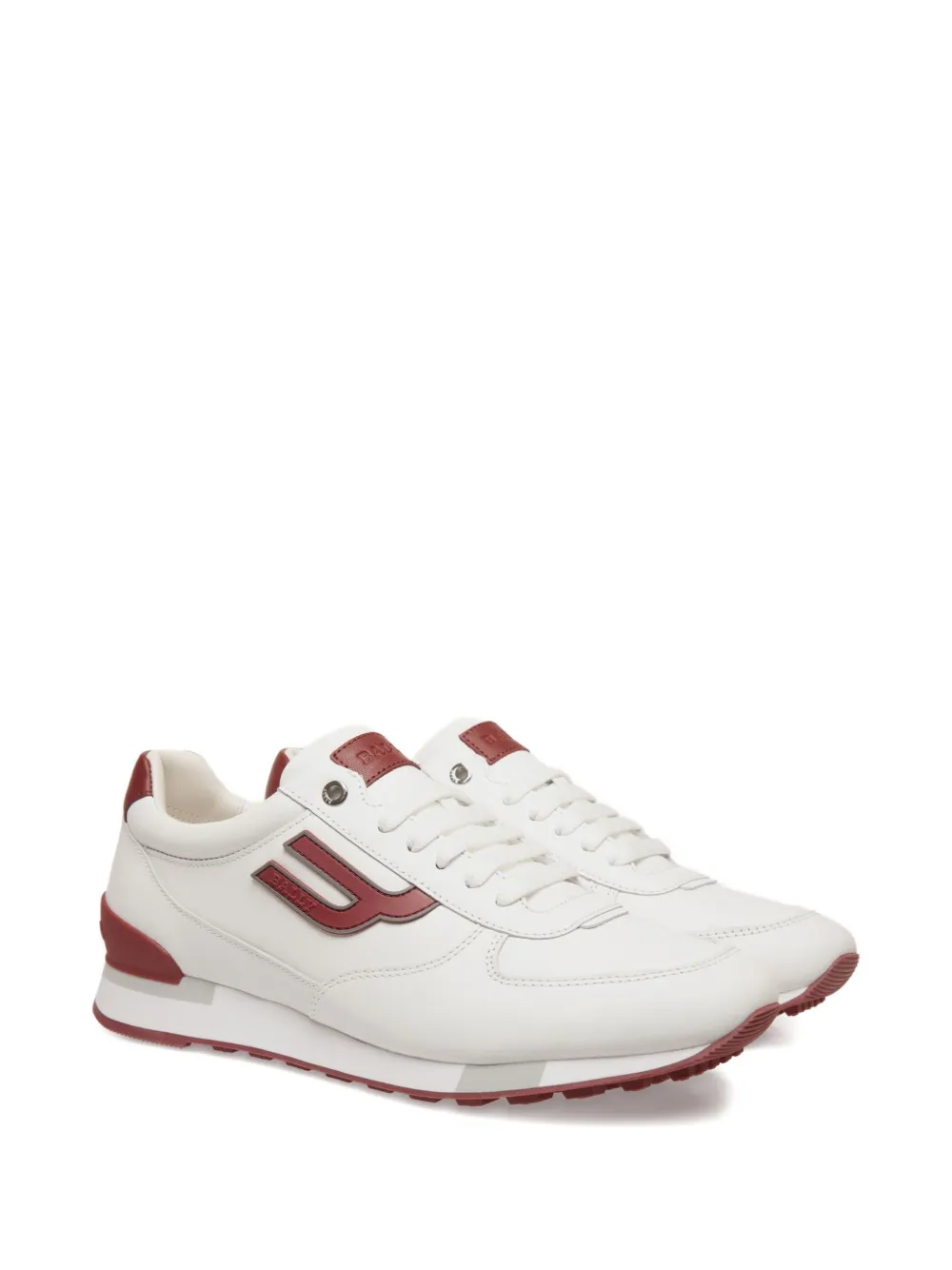 Bally leather logo sneakers White