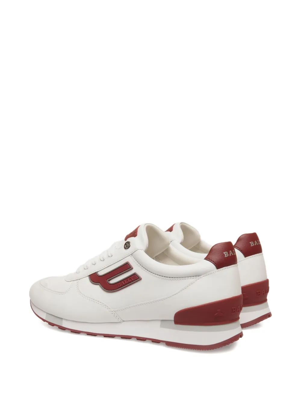 Bally leather logo sneakers White