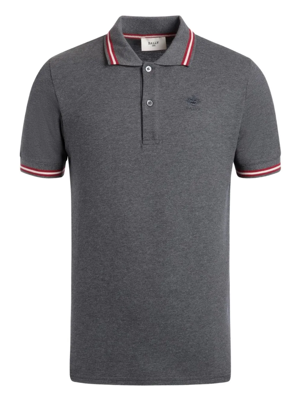 piqué-knit embroidered-logo polo shirt