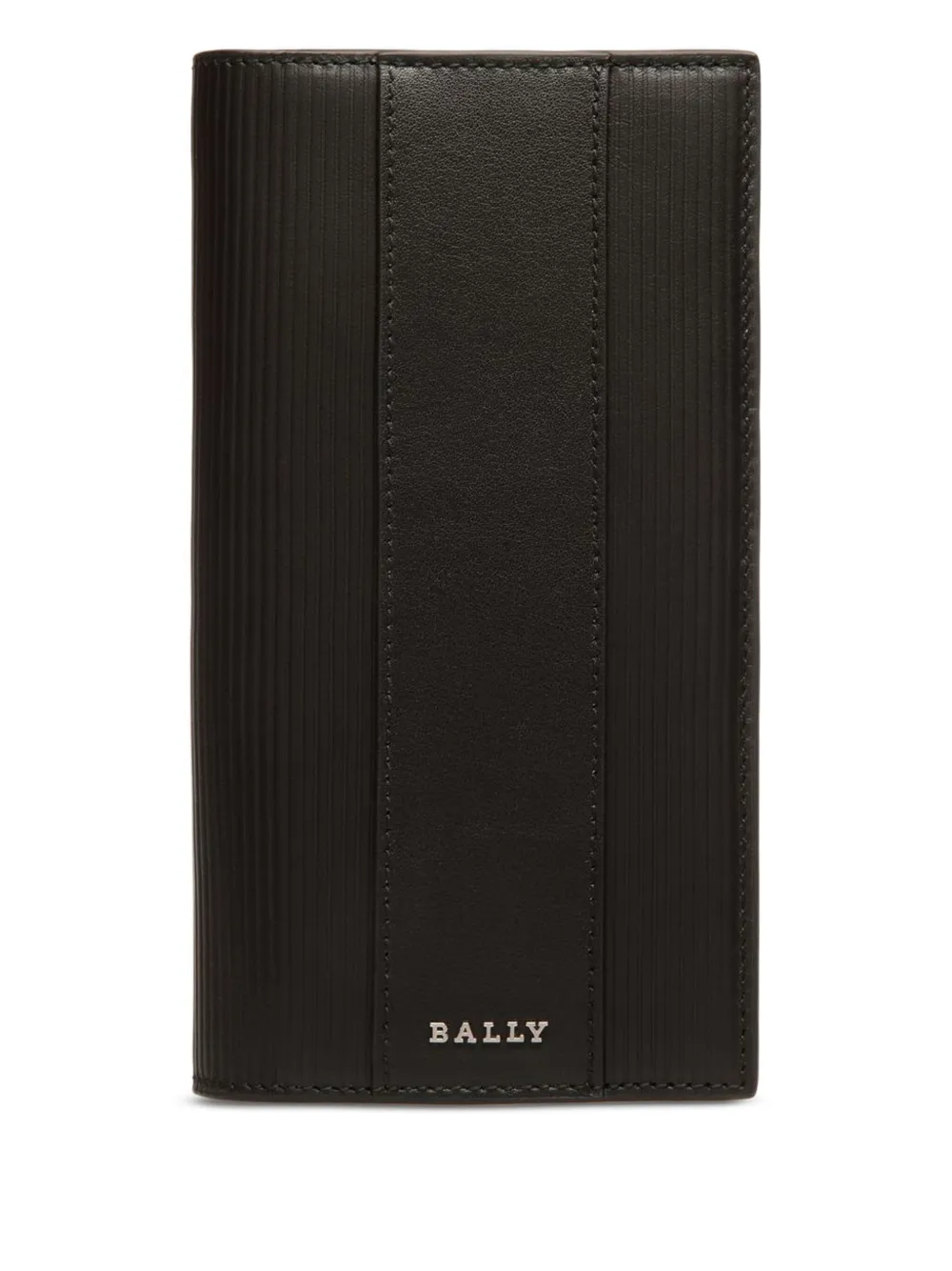ribbed leather wallet