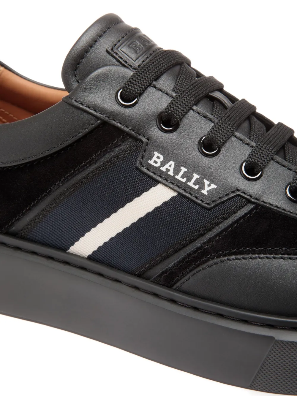 Bally Leren sneakers Zwart
