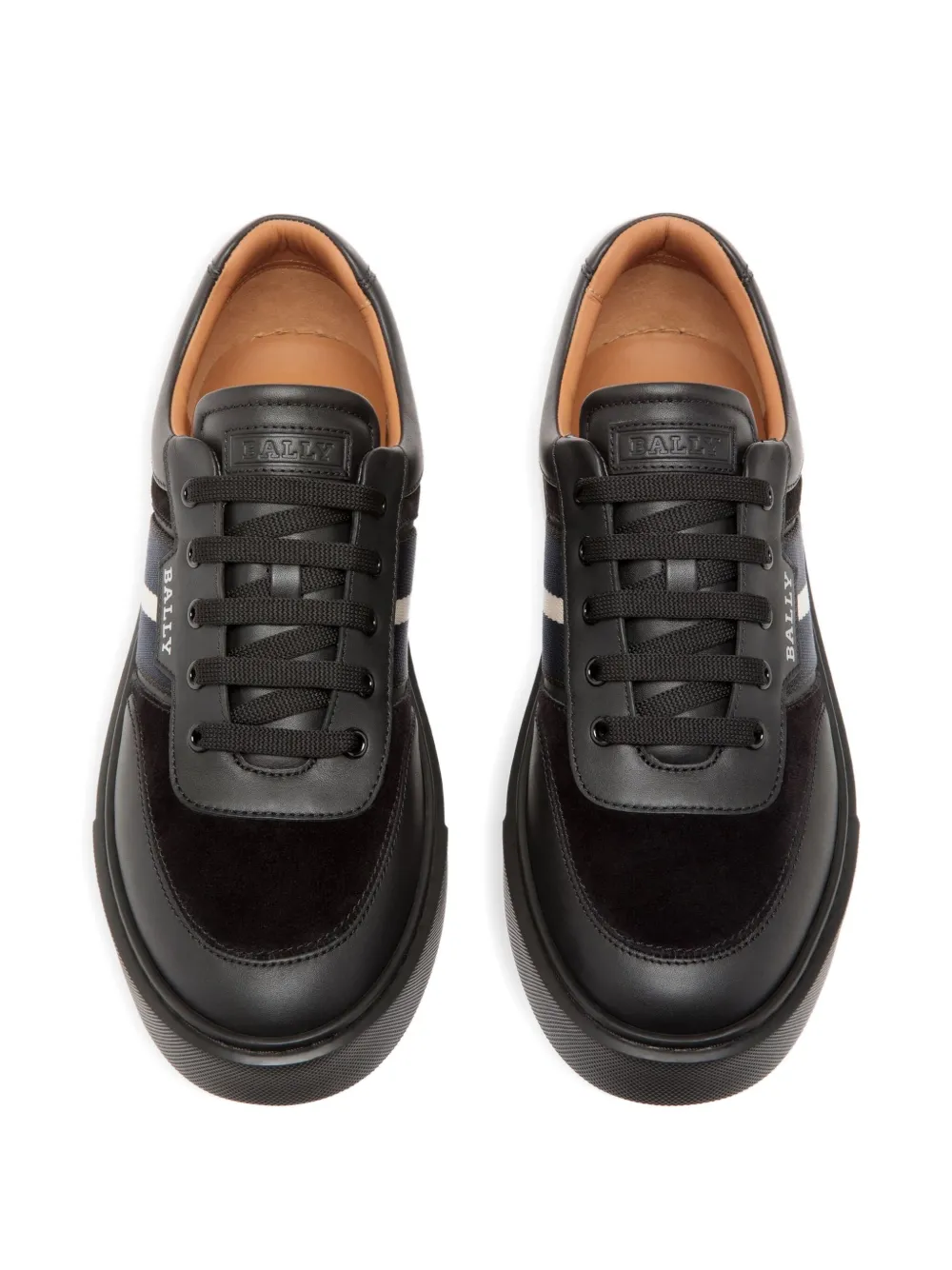 Bally Leren sneakers Zwart