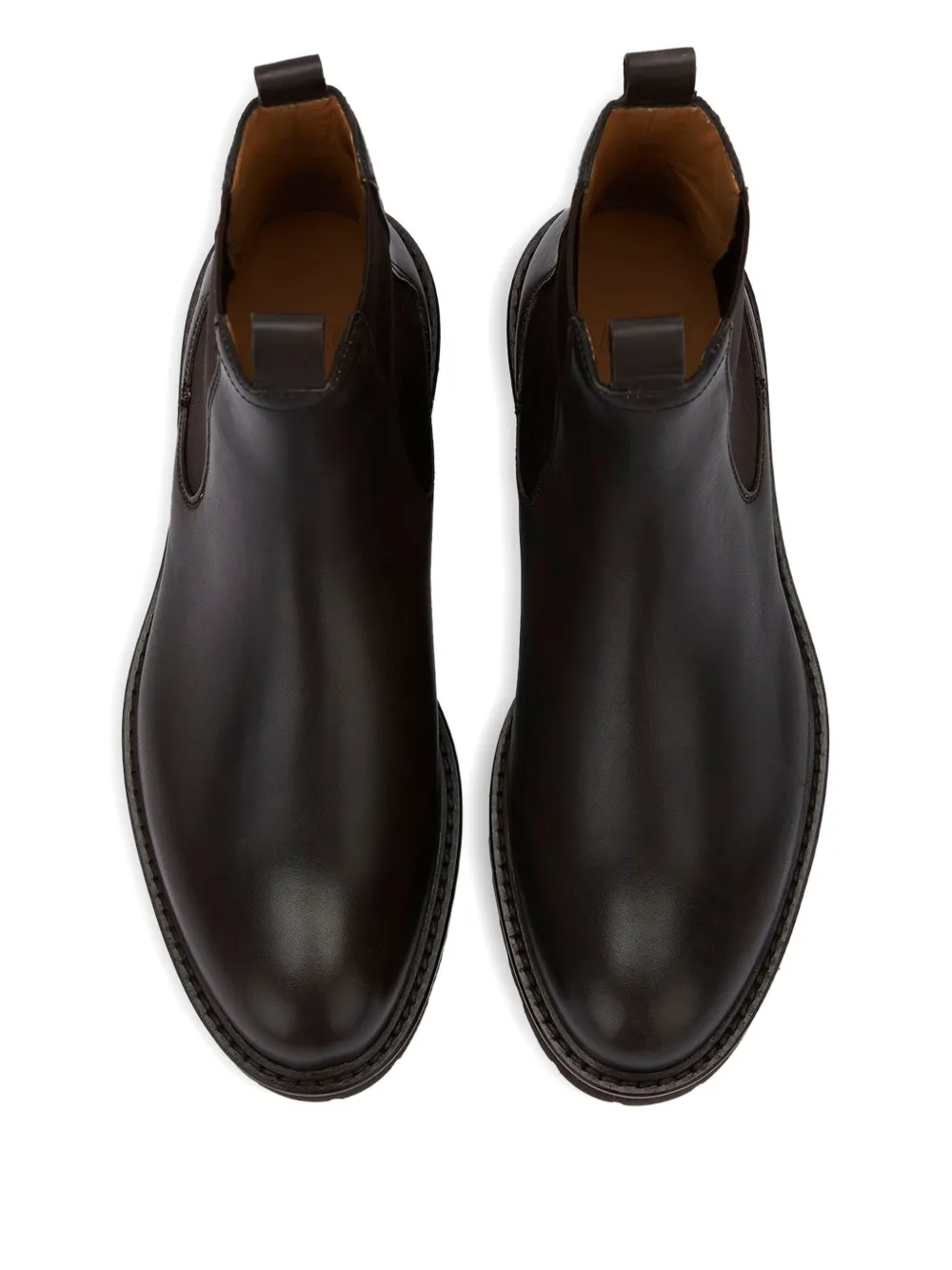 Bally elasticated-panel leather chelsea boots Bruin