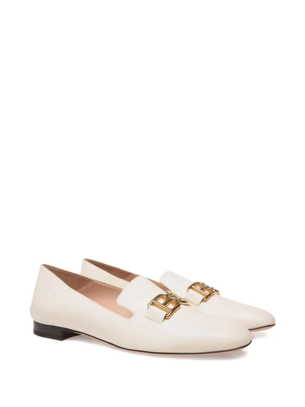 Bally B-Chain leren loafers - Wit