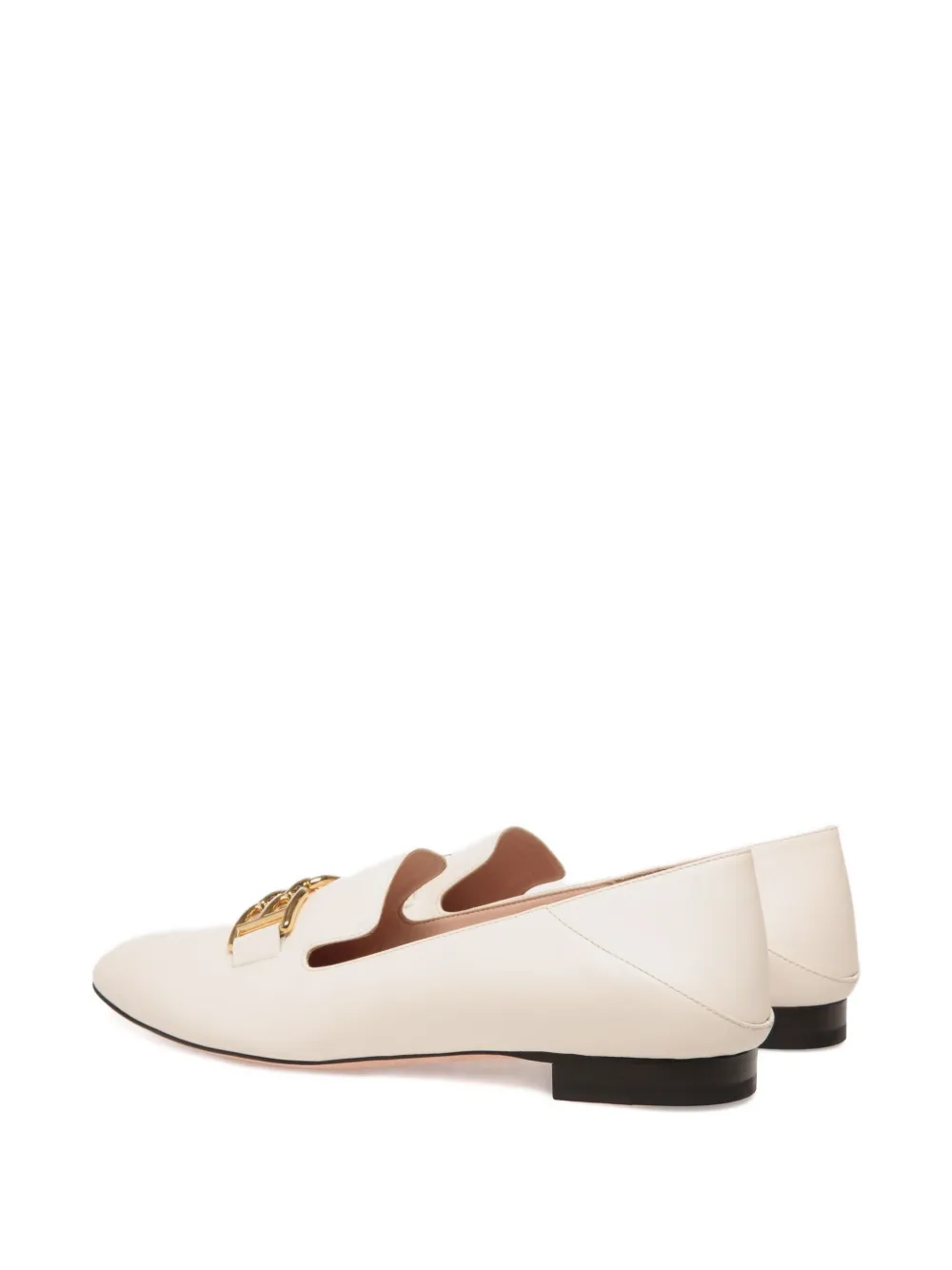 Bally B-Chain leather loafers White