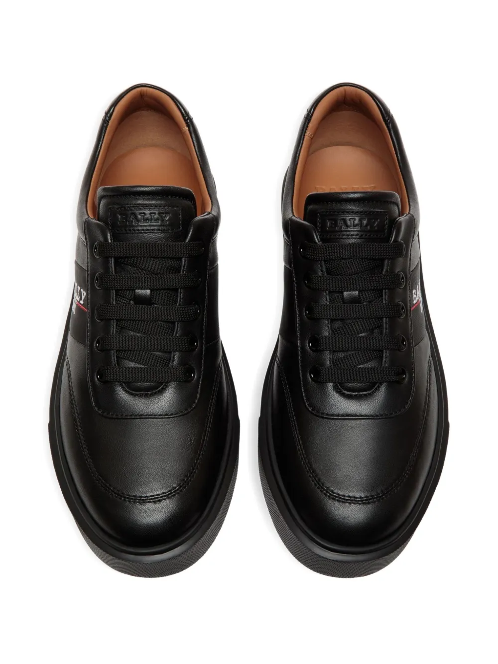 Bally Leren sneakers Zwart