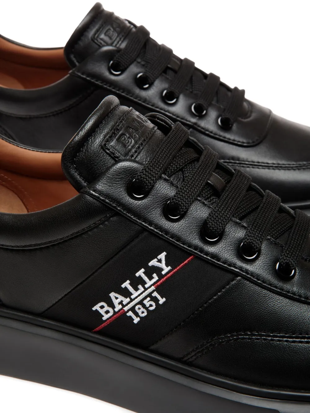 Bally Leren sneakers Zwart