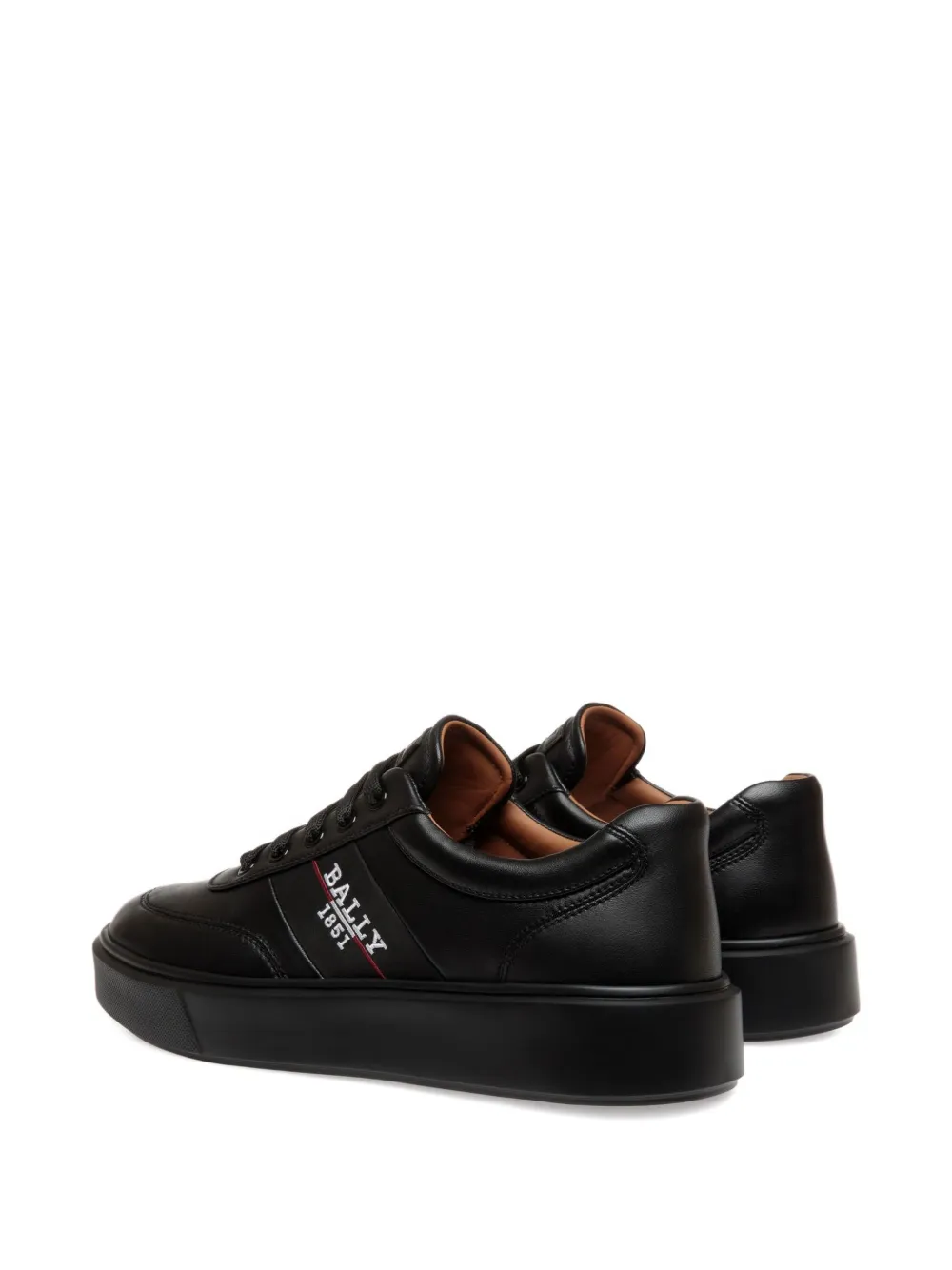 Bally Leren sneakers Zwart