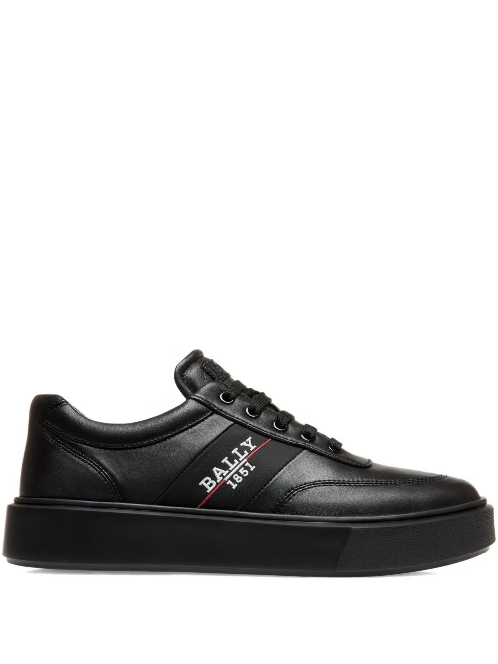 Bally logo-detail leather sneakers Black