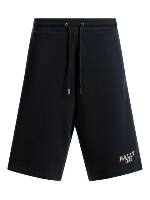 Bally logo-embroidered cotton shorts