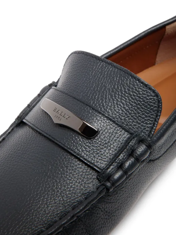 BALLY ブラックレザー ローファー Bally レザーローファー | ブラック | FARFETCH JP