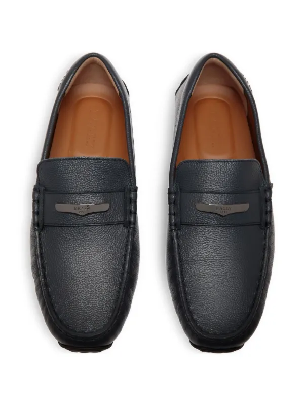 BALLY ブラックレザー ローファー Bally レザーローファー | ブラック | FARFETCH JP
