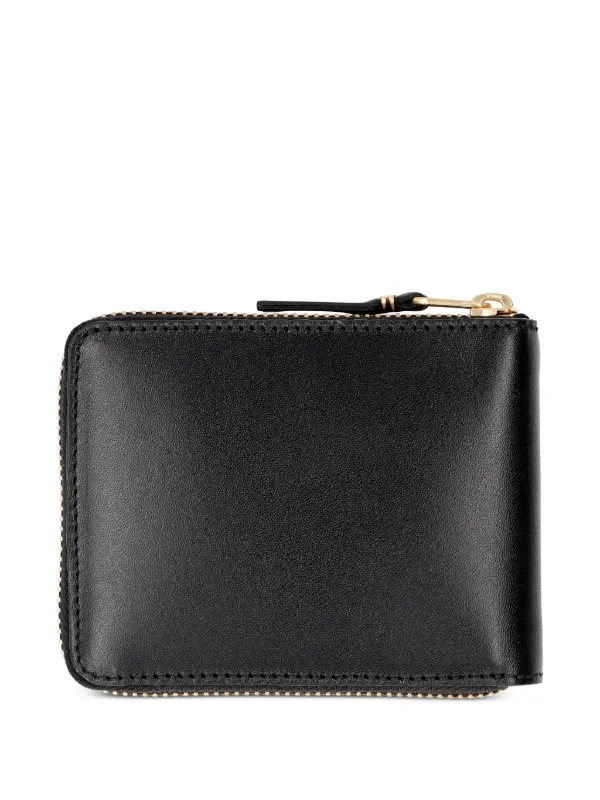 Comme Des Garçons Wallet Portafoglio In Pelle Con Zip Nero