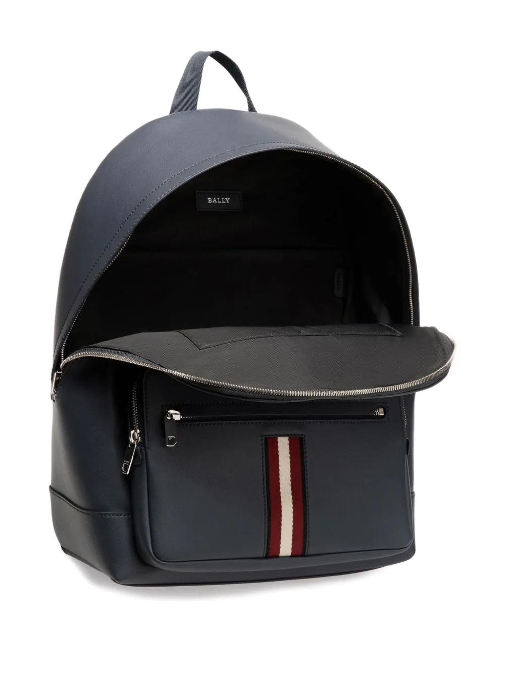 Bally Leren rugzak met lintdetail Blauw