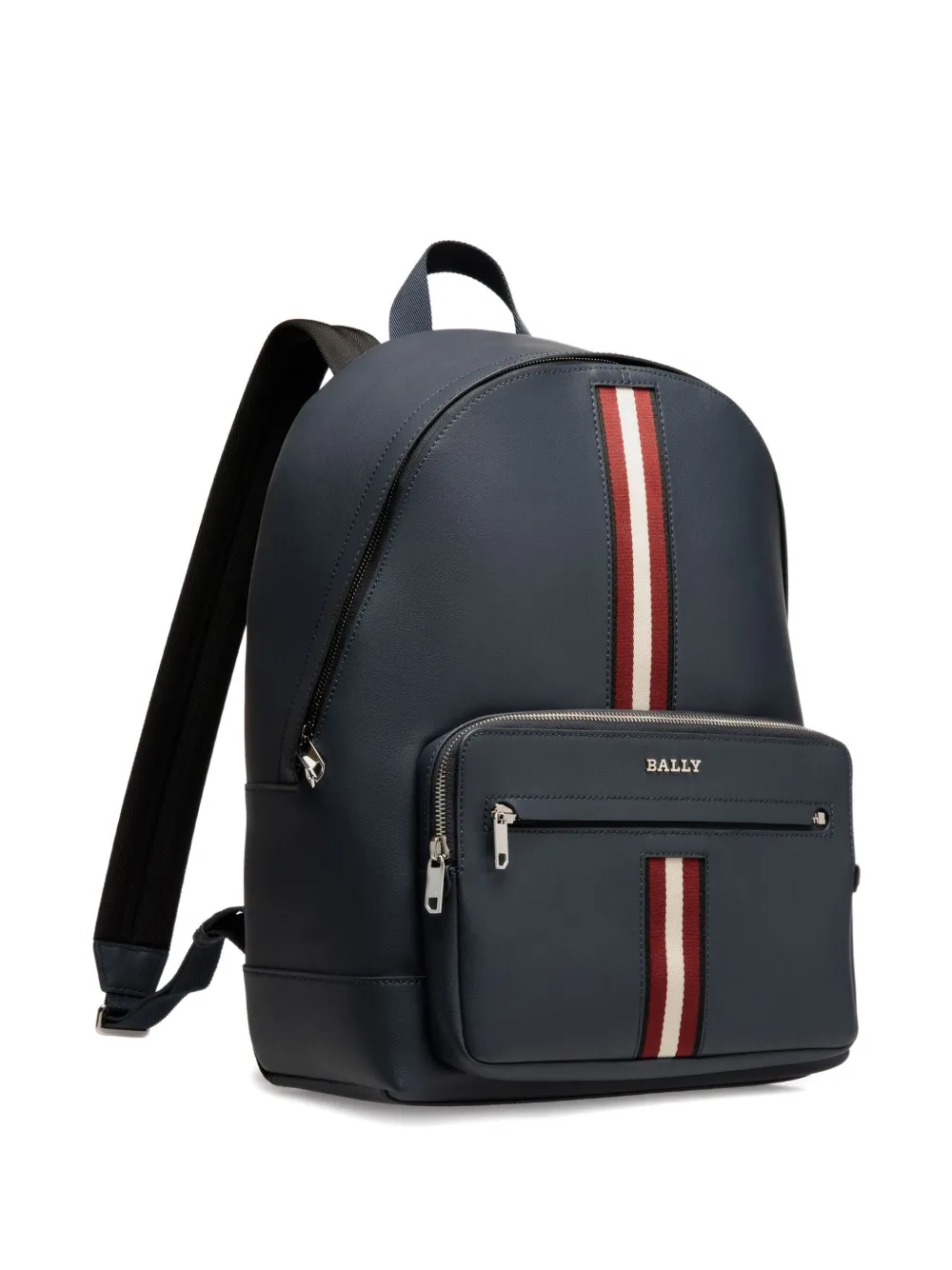 Bally Leren rugzak met lintdetail Blauw