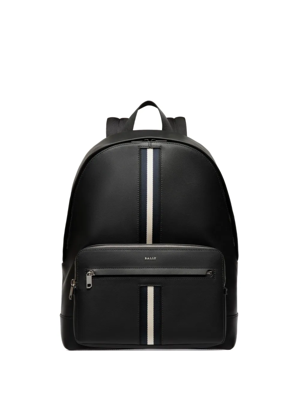 Bally ribbon-detail leather backpack Zwart