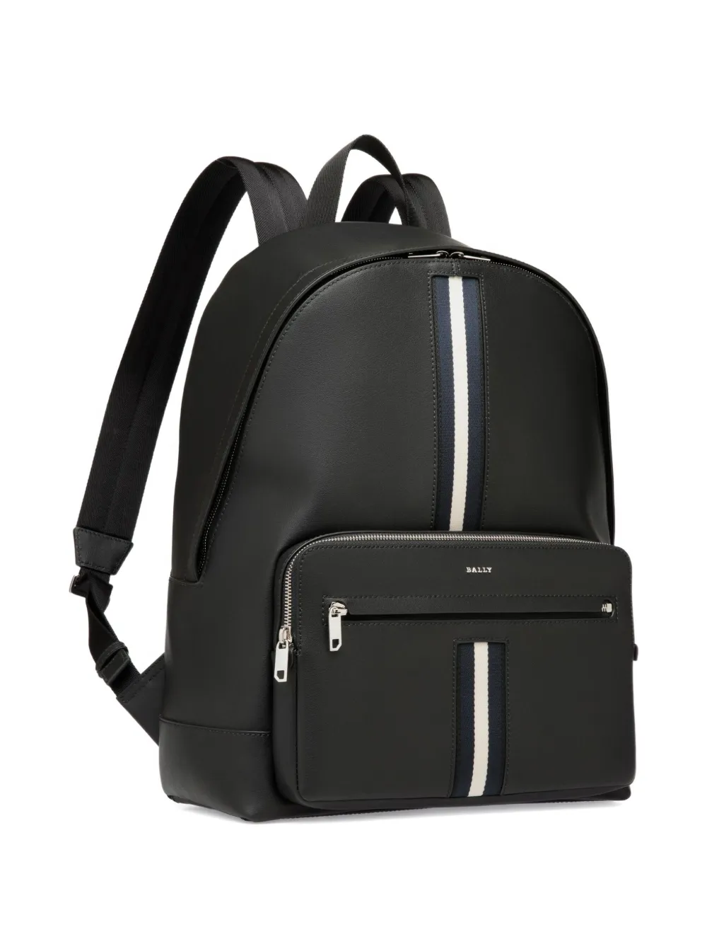 Bally ribbon-detail leather backpack Zwart