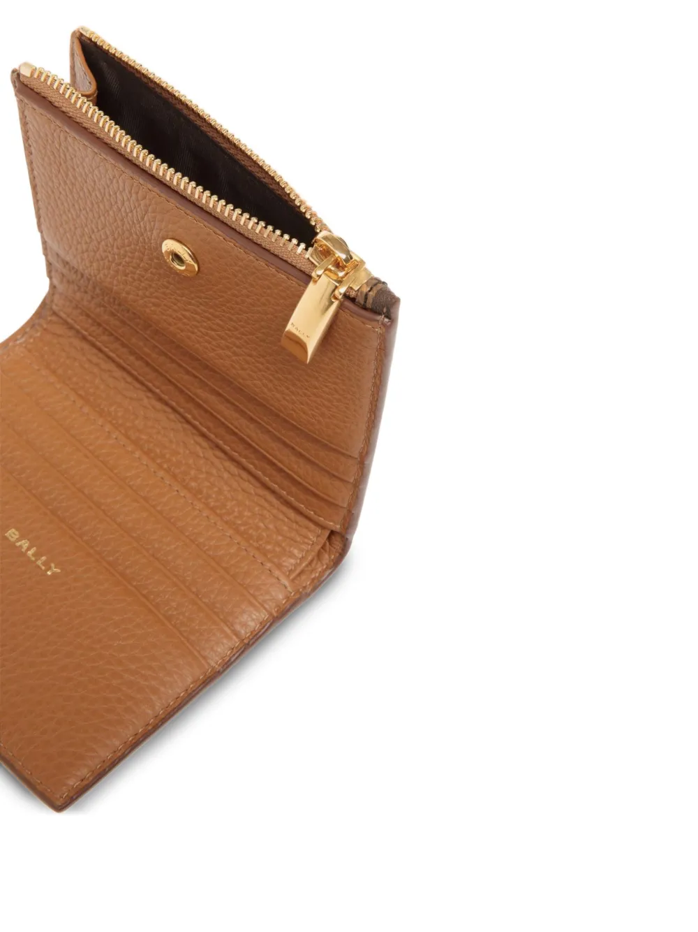 Bally Portemonnee met print Bruin