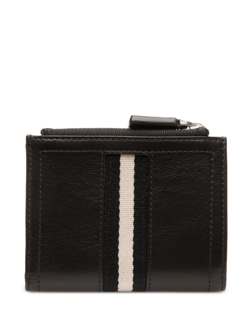 Bally Leren portemonnee met lintdetail Zwart