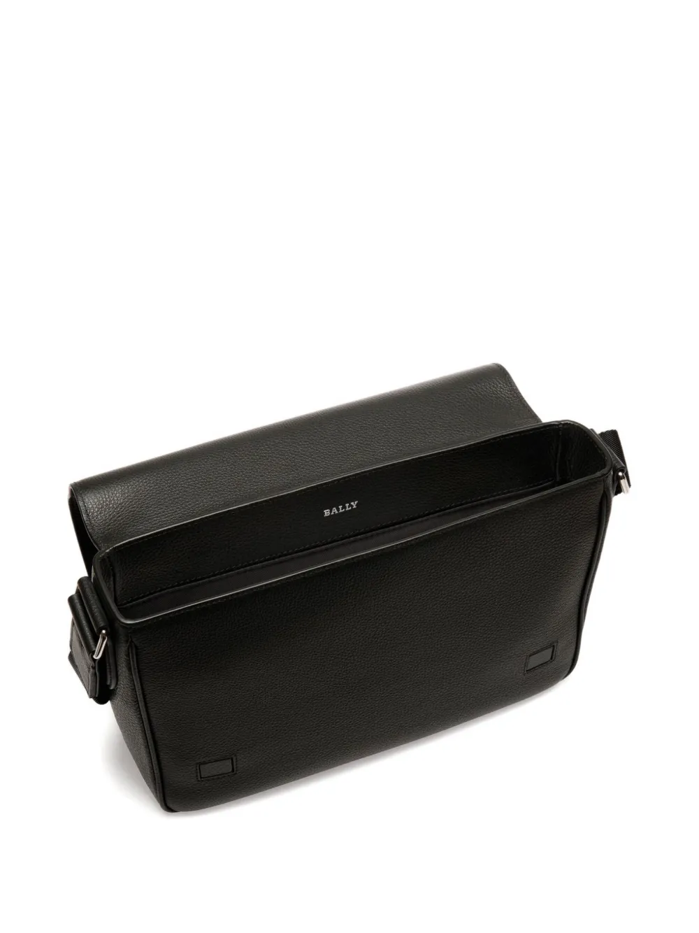 Bally Cadin leren messengertas Zwart