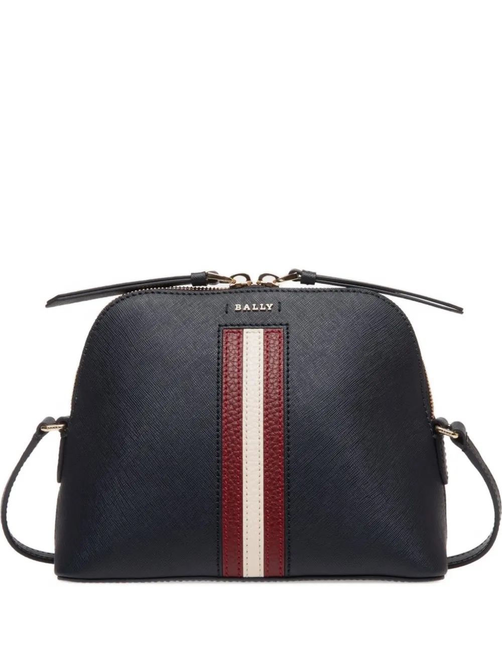 Bally Semele leren schoudertas met streepdetail Blauw