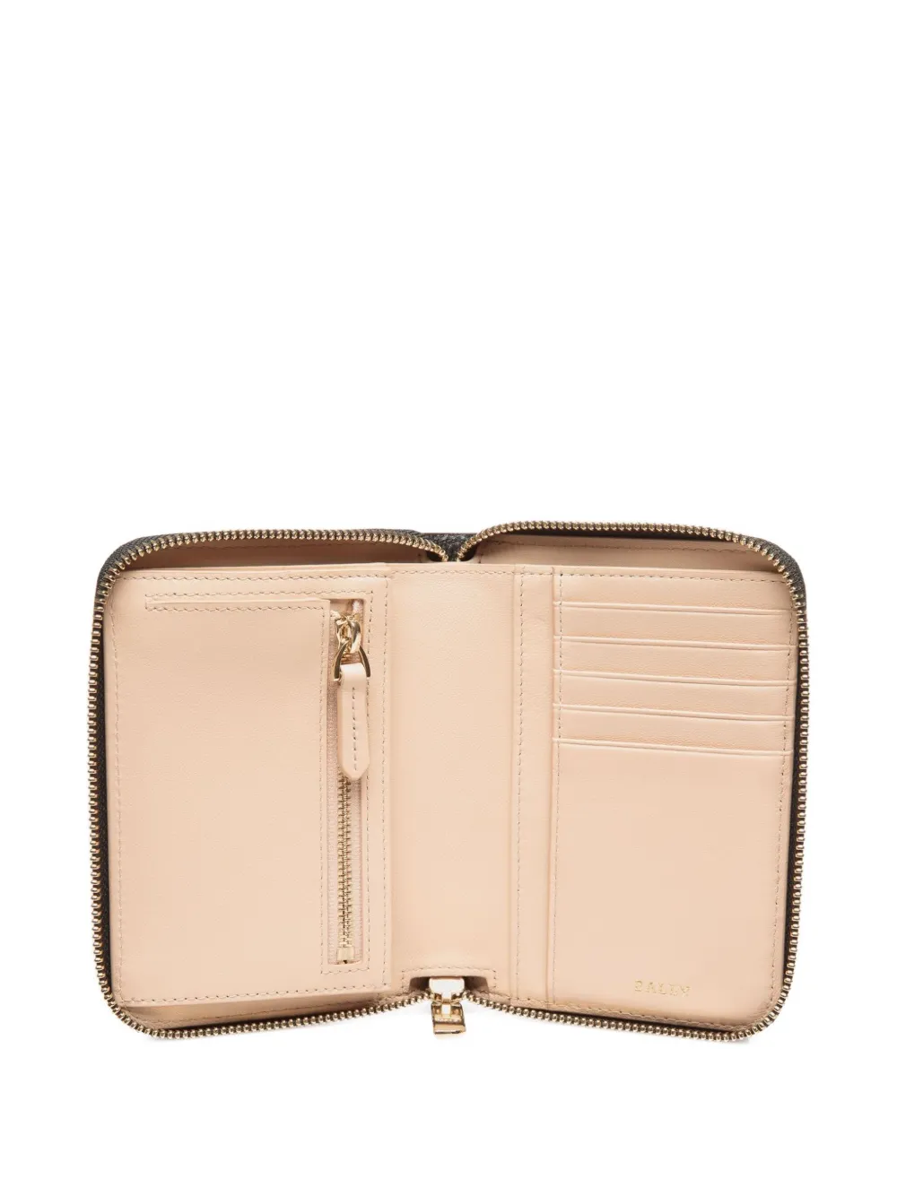 Bally Leren portemonnee Zwart