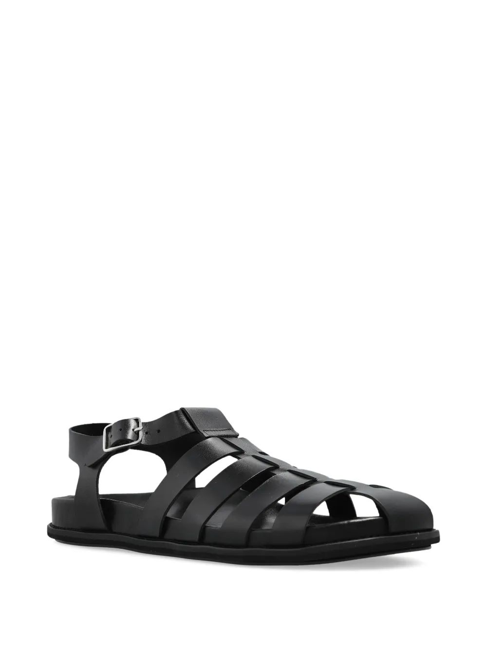 A.P.C. Fisherman H leather sandals Zwart