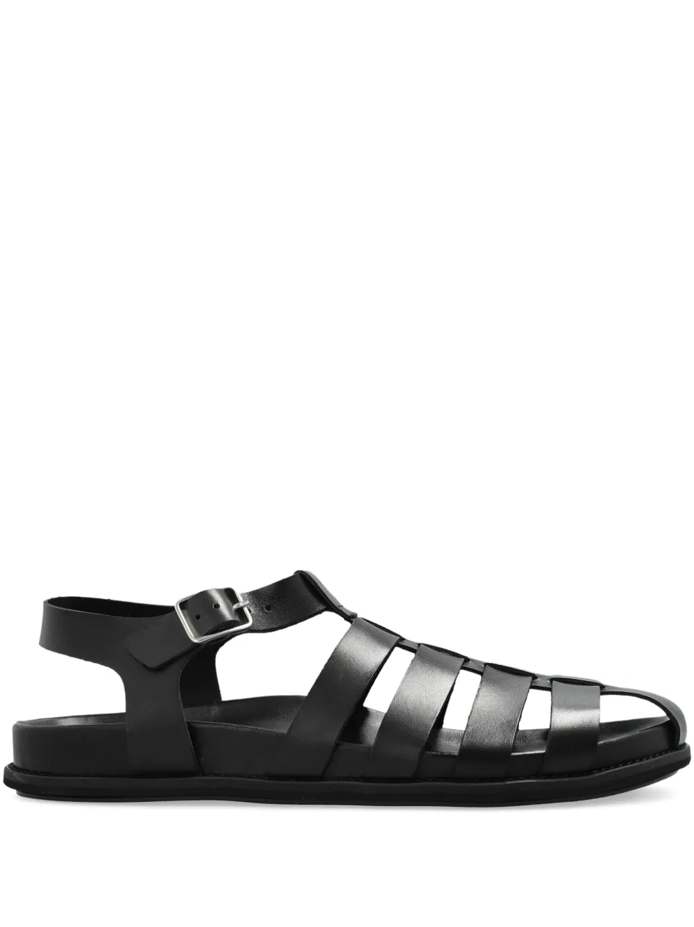 A.P.C. Fisherman H leather sandals Zwart
