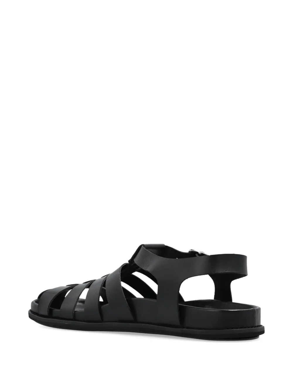 A.P.C. Fisherman H leather sandals Zwart