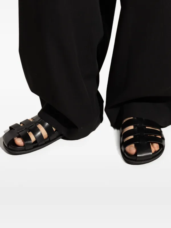 A.P.C. Fisherman H Leather Sandals | Black | FARFETCH