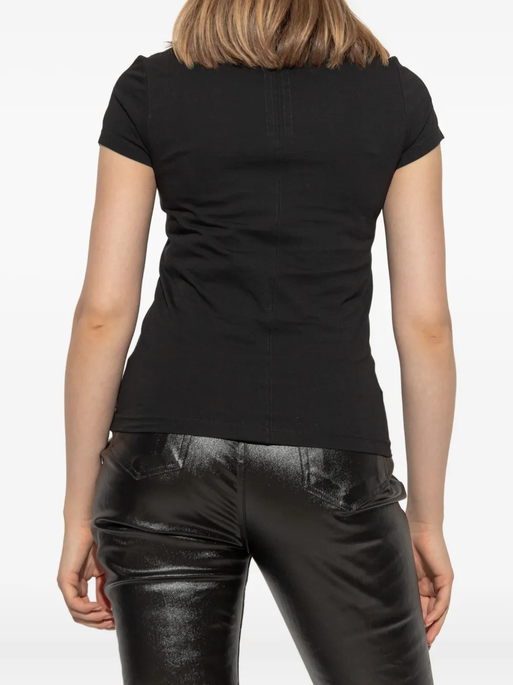Rick Owens short-sleeve cotton T-shirt Zwart