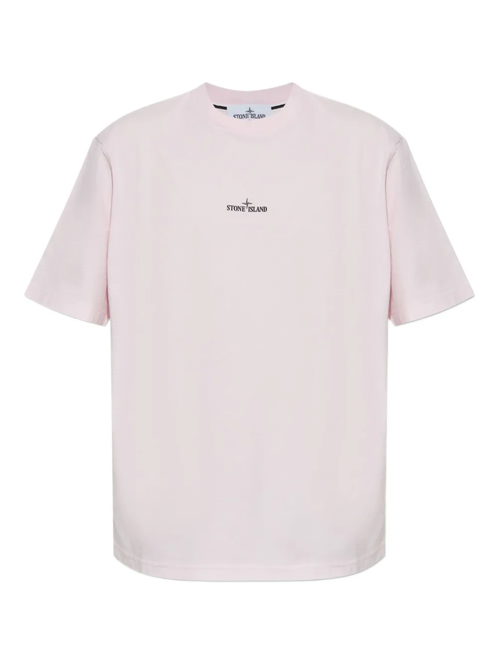 Stone Island logo-print cotton T-shirt Roze