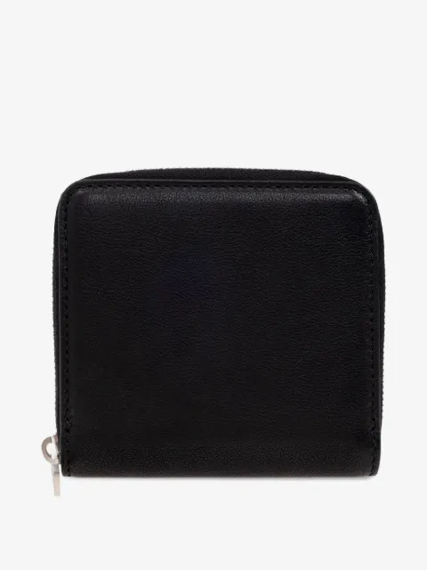 Rick Owens cartera de piel  con cierre en el contorno