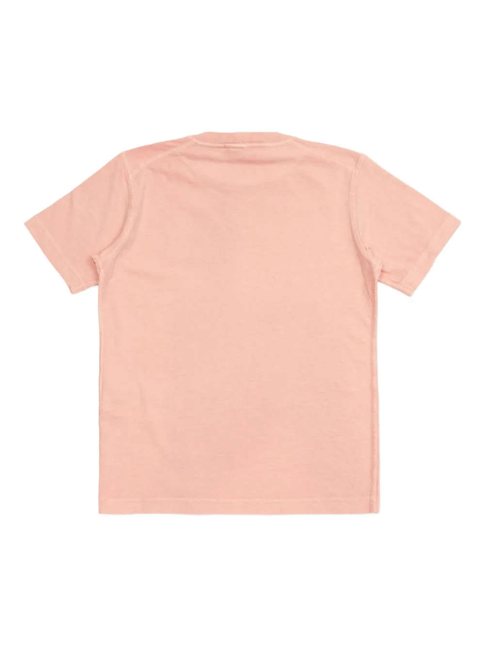 Stone Island Junior logo-patch T-shirt Roze