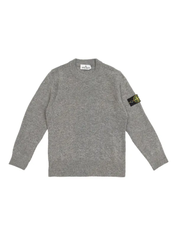 Stone Island Junior コンパスパッチ セーター | グレー | FARFETCH JP