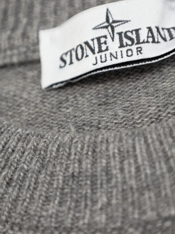 Stone Island Junior コンパスパッチ セーター | グレー | FARFETCH JP