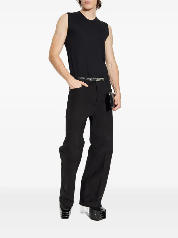 Rick Owens ラウンドネック ノースリーブトップ | ブラック | FARFETCH JP