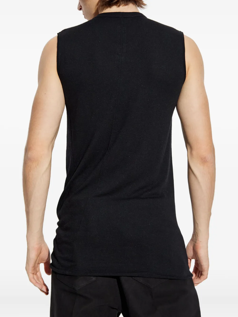 Rick Owens Mouwloze top Zwart