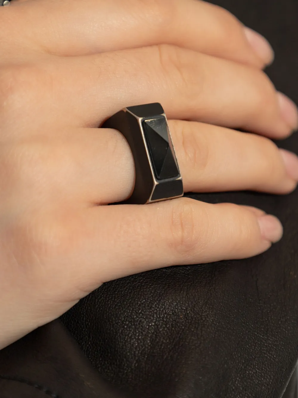 Rick Owens geometric ring | Women | Image 2