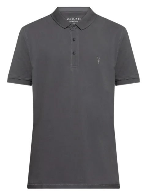 AllSaints Reform embroidered polo shirt