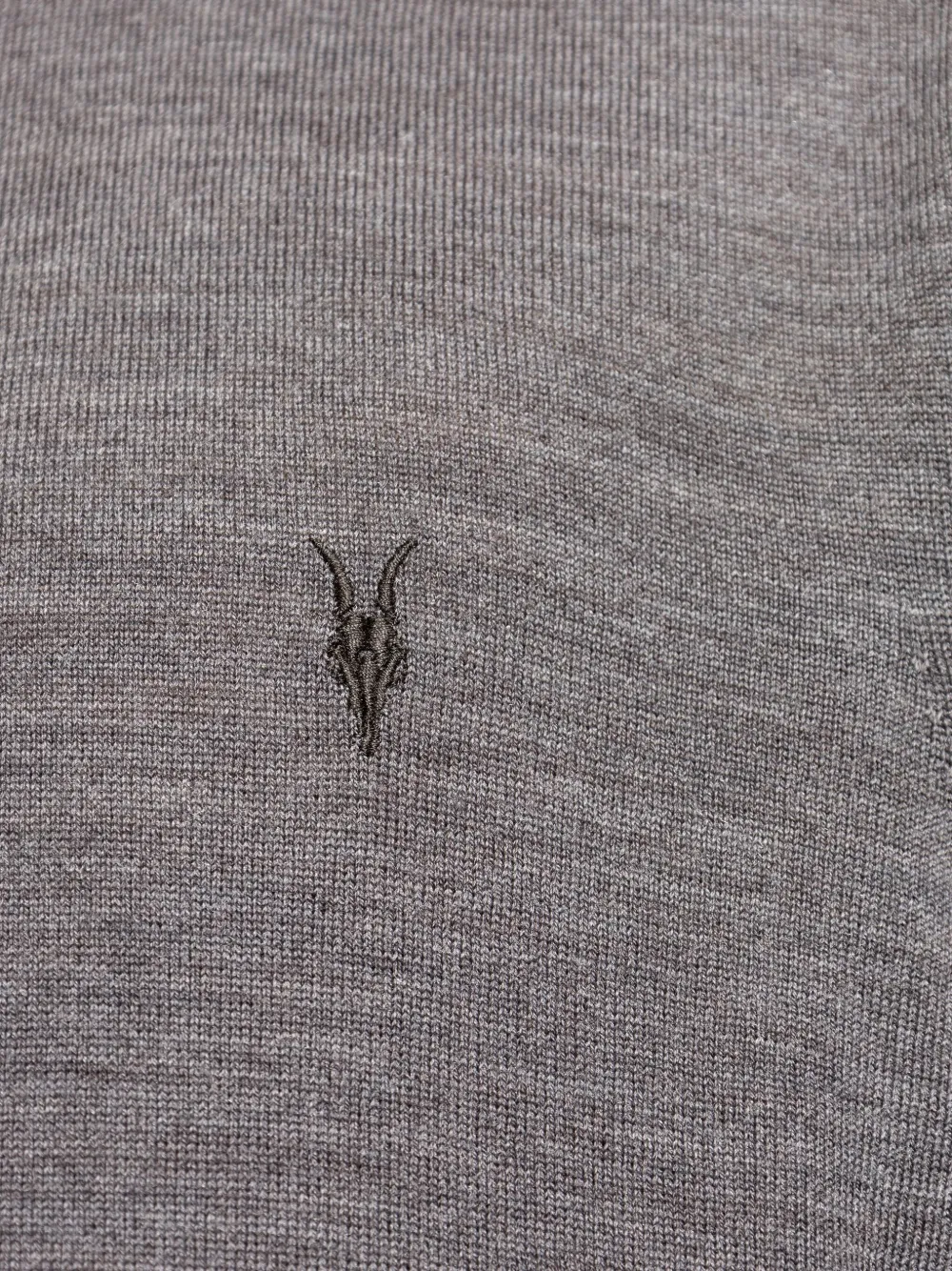 AllSaints long-sleeve polo shirt Grijs