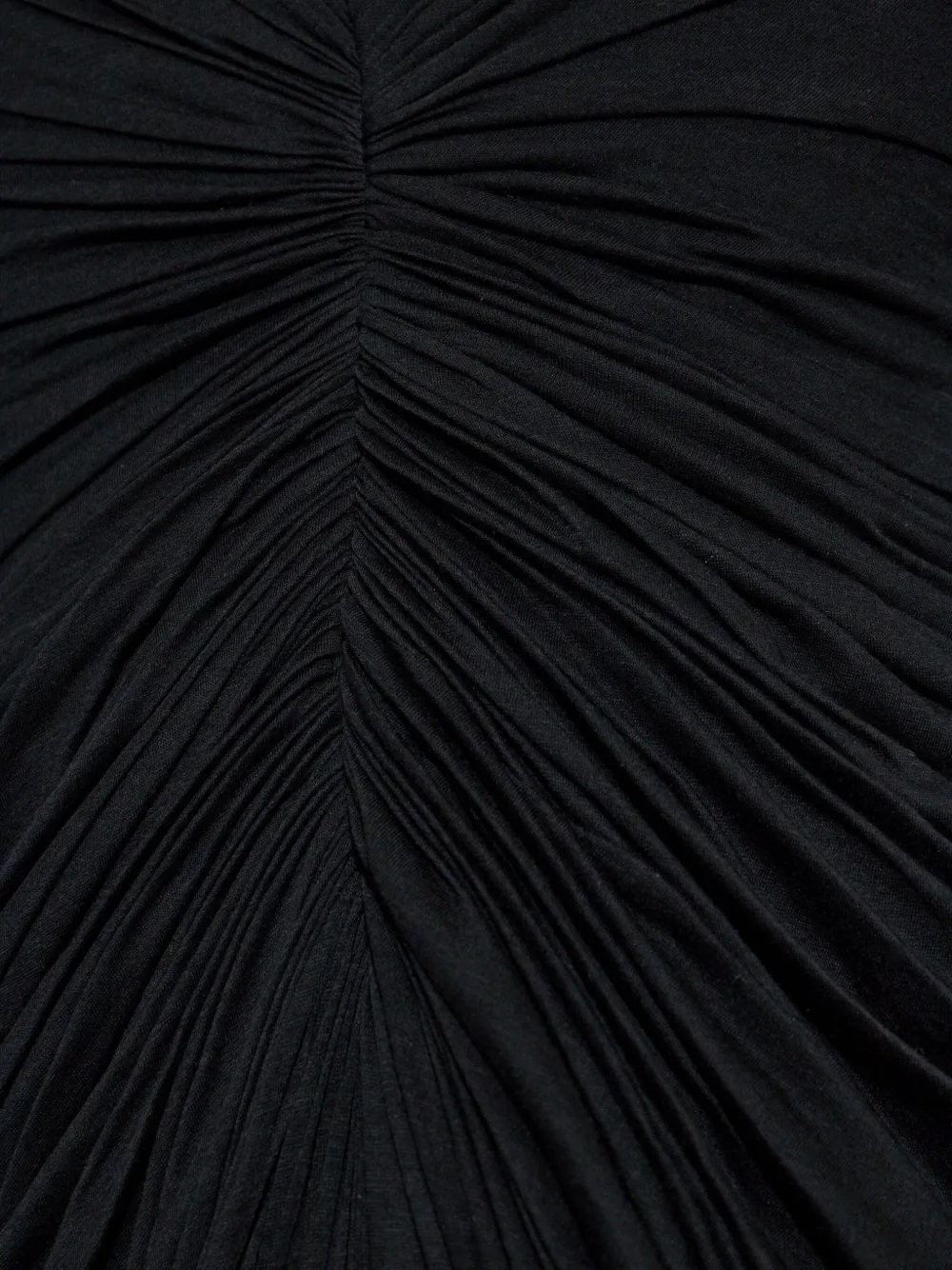Rick Owens strapless draped maxi dress Zwart