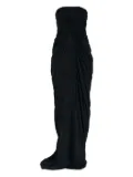 Rick Owens strapless draped maxi dress - Black
