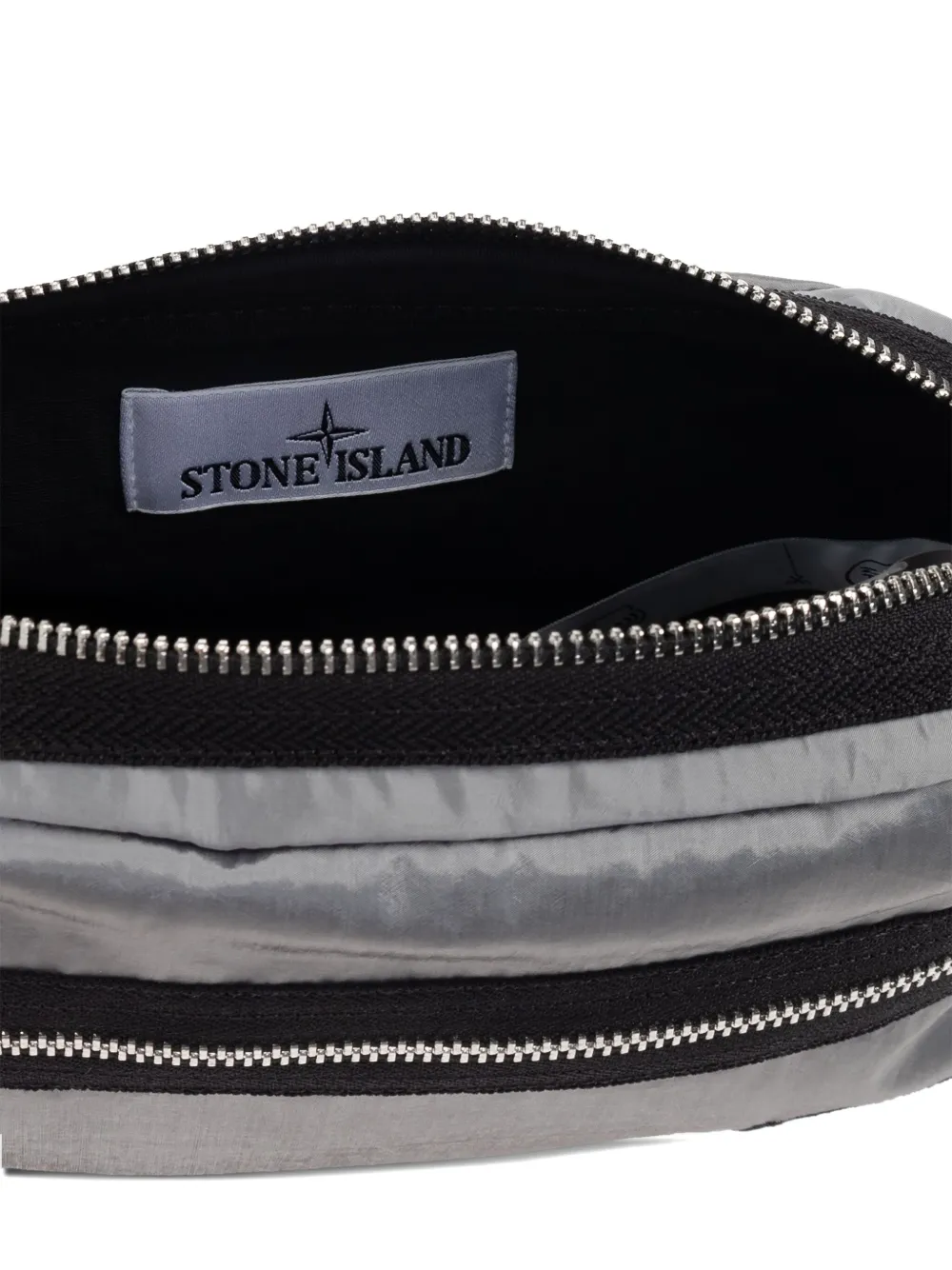 Stone Island Heuptas met ritssluiting en logopatch Grijs