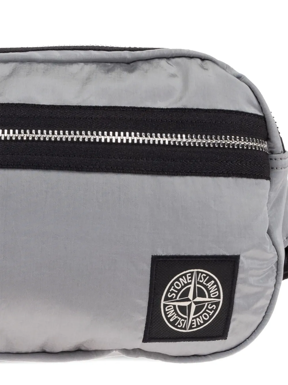 Stone Island Heuptas met ritssluiting en logopatch Grijs