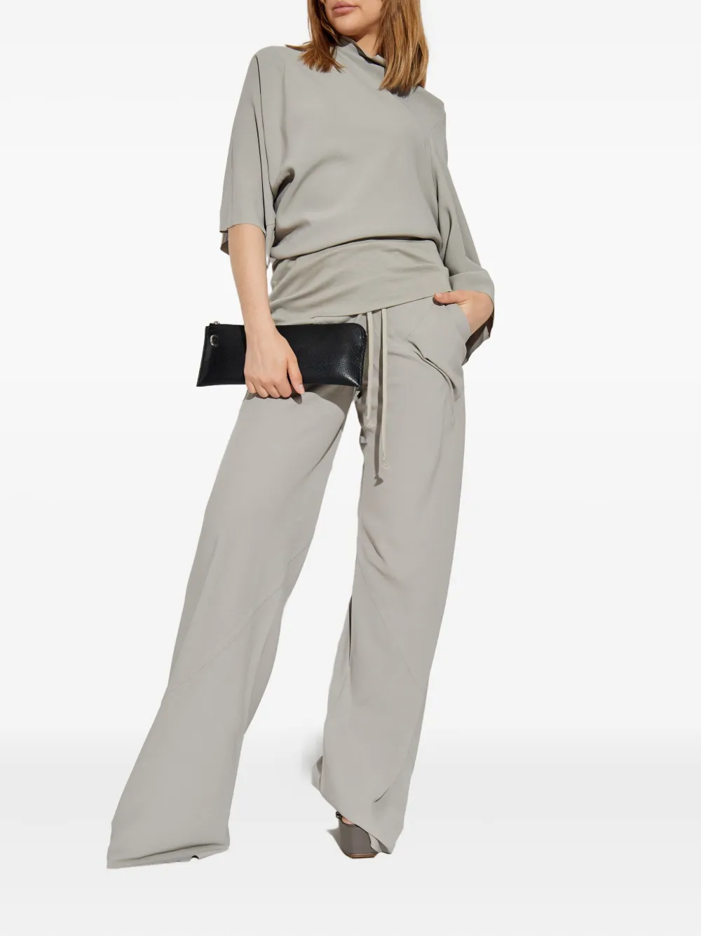 Rick Owens Top met col Grijs