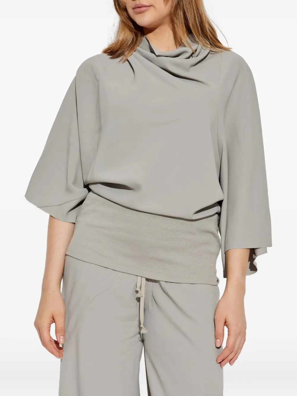 Rick Owens Top met col Grijs